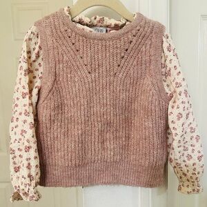 ZARA Baby Girls Floral Shirt